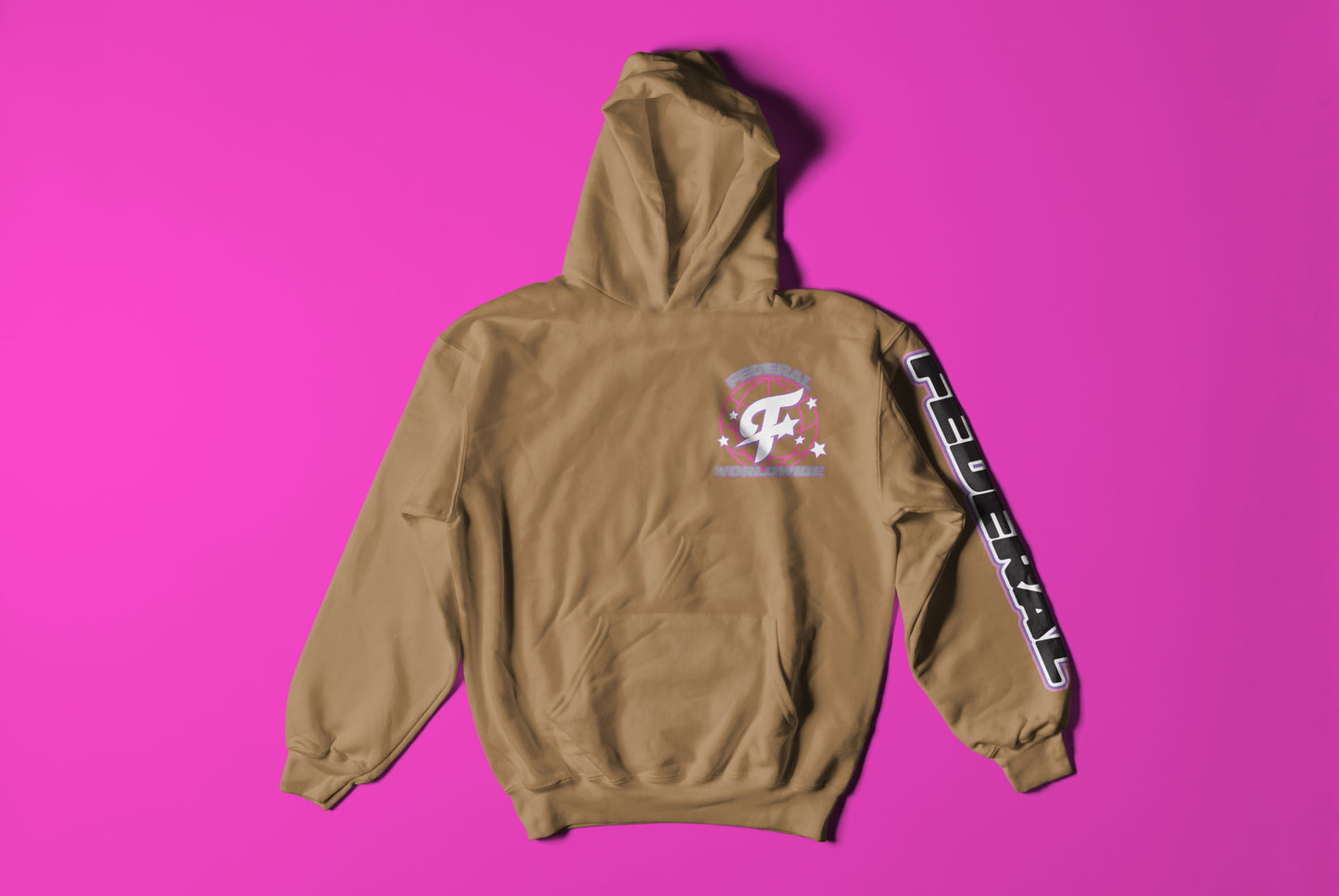 Federal Pink Star Hoodie