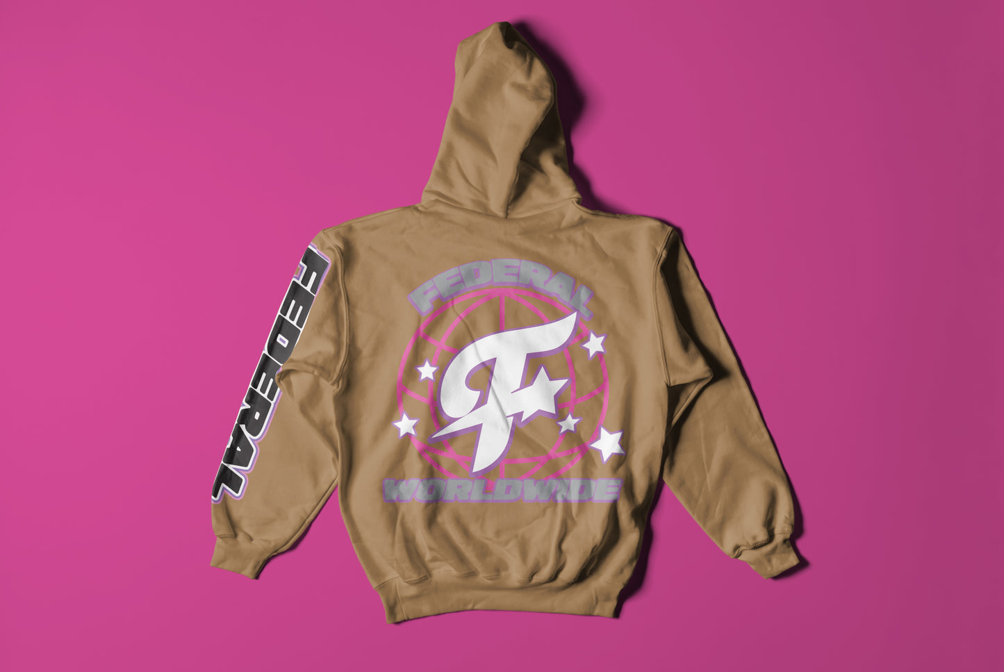 Federal Pink Star Hoodie