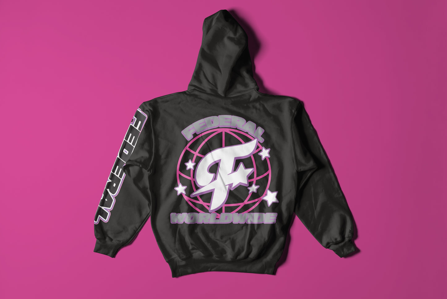 Federal Pink Star Hoodie